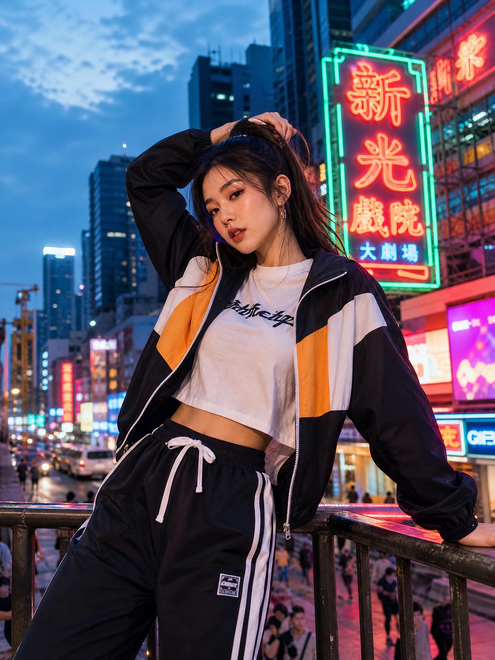 黄色仓库城市夜景短视频拍摄视频演示后期剪辑封面
